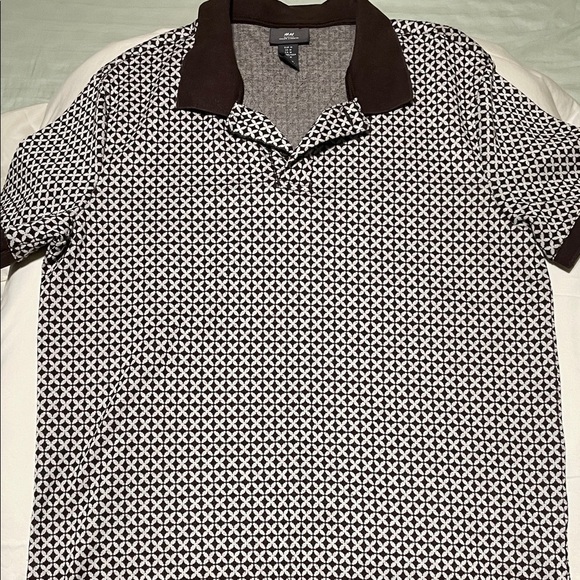H&M Jacquard Polo Shirt brown and white - Picture 3 of 12